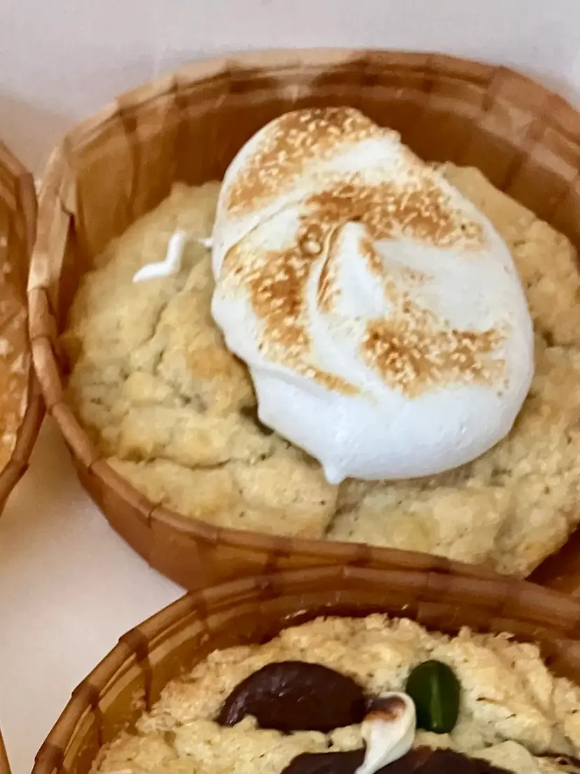 Big cookie façon tarte au citron meringuée